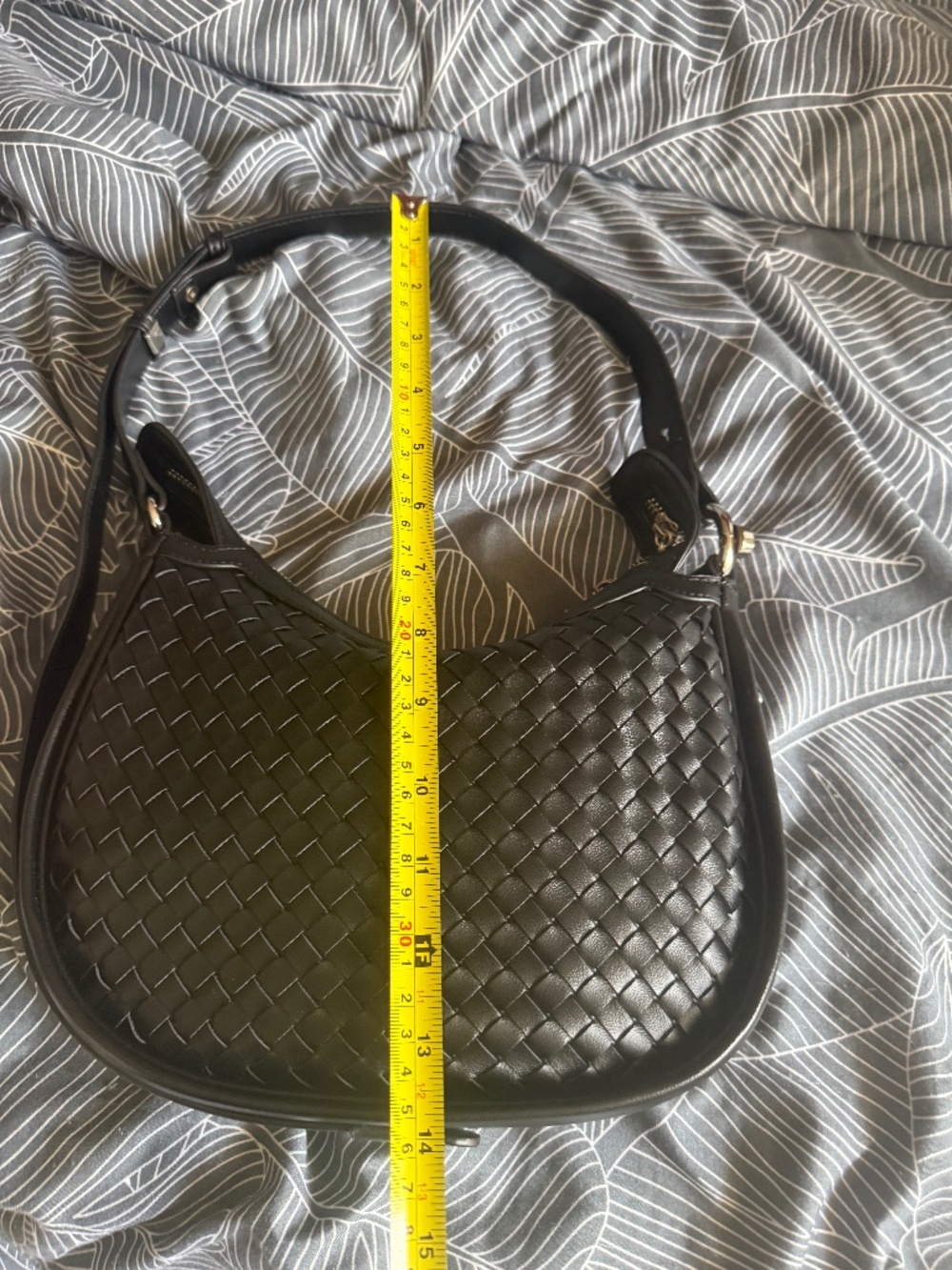 Black Vegan Leather, Designer Inspired Adjustable Bag - Picture 8 of 9